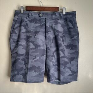 G/Fore Golf Performance Maverick 4 Way Stretch Shorts Grey Camo Size 33